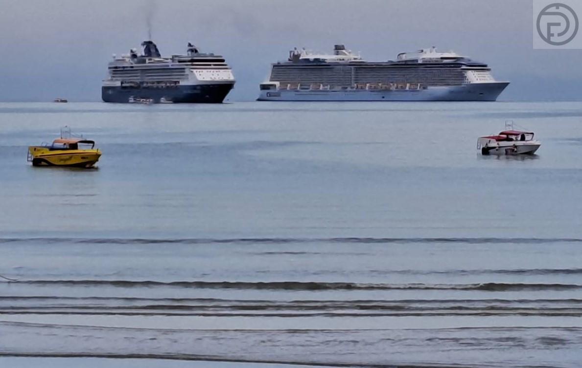 Два круизных лайнера прибыли в Патонг с 6700 туристами в минувшие выходные