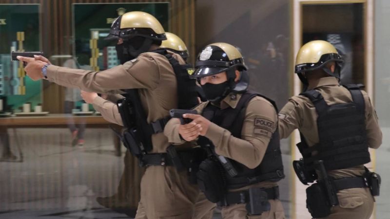 Штаб полиции по восьмому региону провел практические учения