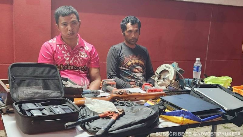 Полиция Таланга отчиталась об аресте двух жителей тамбона Тхепкрасаттри