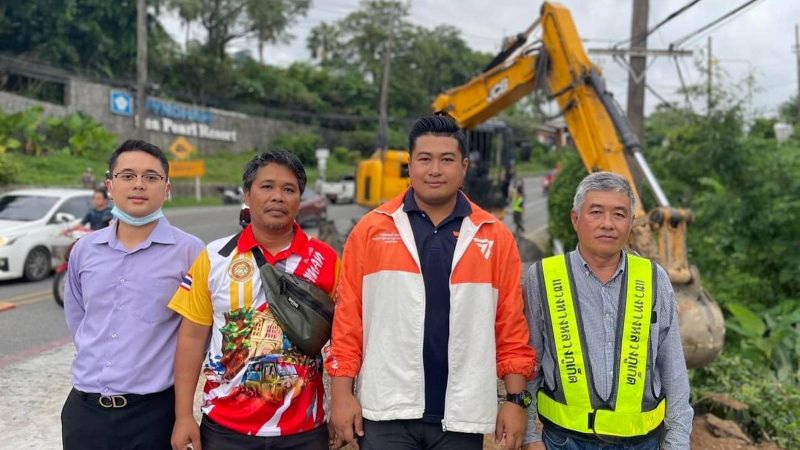 Водителей просят быть предельно внимательными на спуске с холма в Патонге