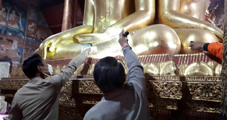 Землетрясение в Лаосе потрясло Таиланд, расколов 425-летнюю статую Будды