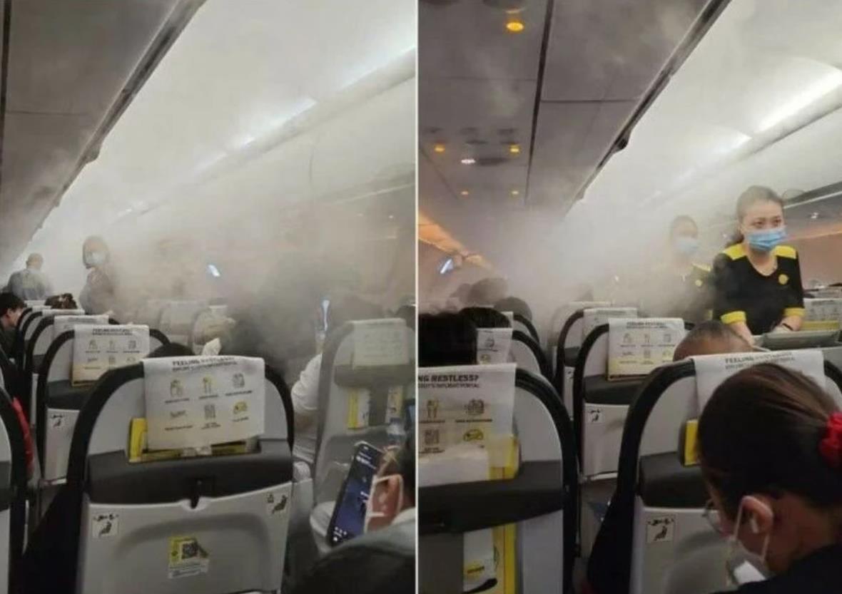 Пожар вызвал панику на борту самолета, летевшего из Таиланда