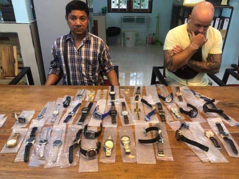 Британский эмигрант и таец арестованы в Паттайе за продажу поддельных часов