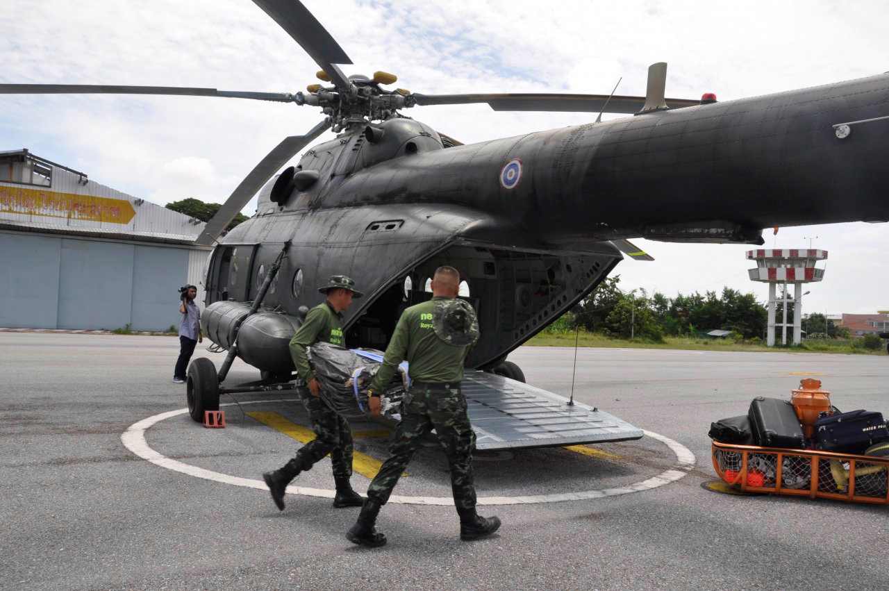 Вертолёты российского производства участвуют в операциях по ликвидации последствий наводнений в Таиланде