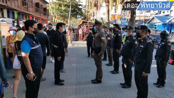 Pattaya police inspect restaurants around Pattaya to ensure no alcohol is being sold