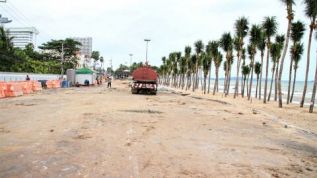 Реконструкция пляжа Паттайи продлится до будущего апреля