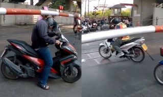 Почему тайские мотоциклисты и пешеходы играют в кошки-мышки с поездом?