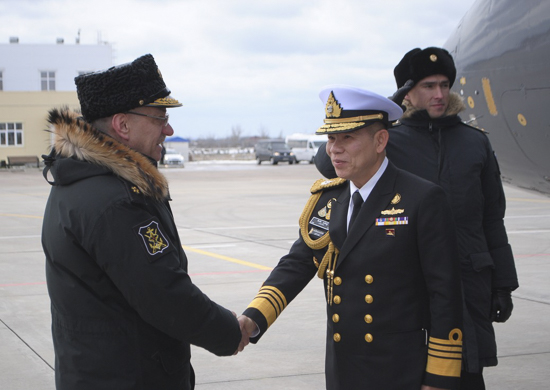В Новороссийск прибыла военная делегация под руководством командующего Королевскими ВМС Таиланда