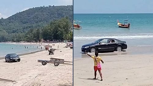 Тайские жители Пхукета ждут от властей реакции на очередной инцидент с туристами на автомобиле на пляже