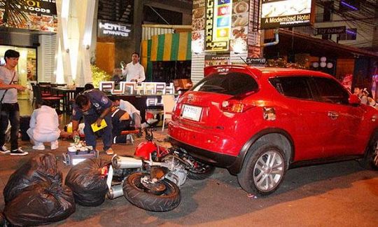 Россиянина сбил мотоцикл в Паттайе