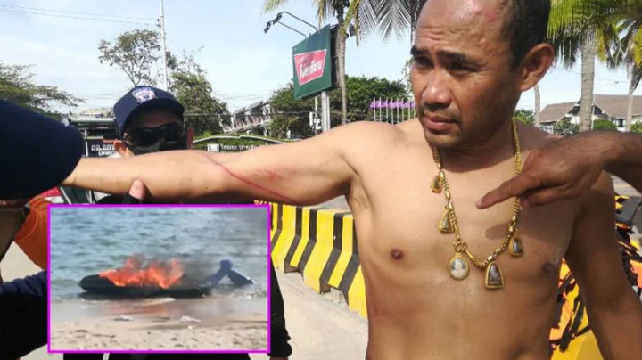 В Банг Саен на пляже взорвался гидроцикл