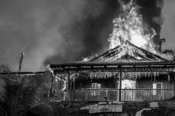 Fire on Koh Rong