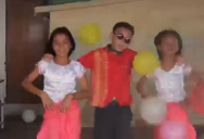 Cambodian Gangnam Style parody by 160 kids from a slum of Phnom Penh