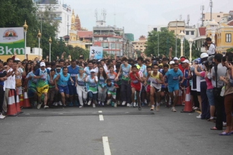 UK Embassy Team in the International Half Marathon (Cambodia)
