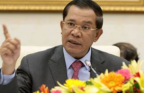 Премьер-министр Камбоджи Хун Сен встретился с госсекретарем США Дж. Керри