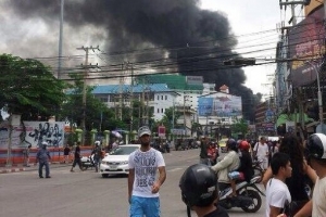 Сильный пожар в городе Паттайя в Таиланде тушили 30 пожарных расчетов