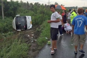 В Паттайе 17 пассажиров получили ранения в аварии