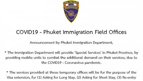 Мобильные офисы Иммиграционного бюро начали работать на Пхукете