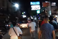 Koh Samui Chaweng Beach Road - After countdown 2016