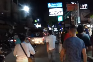 Koh Samui Chaweng Beach Road - After countdown 2016