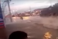 Видео: тайцы используют затопленные улицы как трассы для гонок на гидроциклах