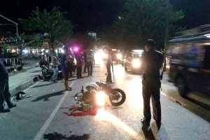 Four injured in bike accident in Chaweng