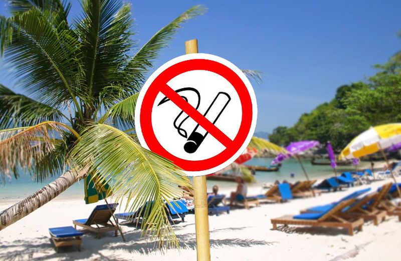Штрафовать за курение на пляжах Паттайи начнут в феврале