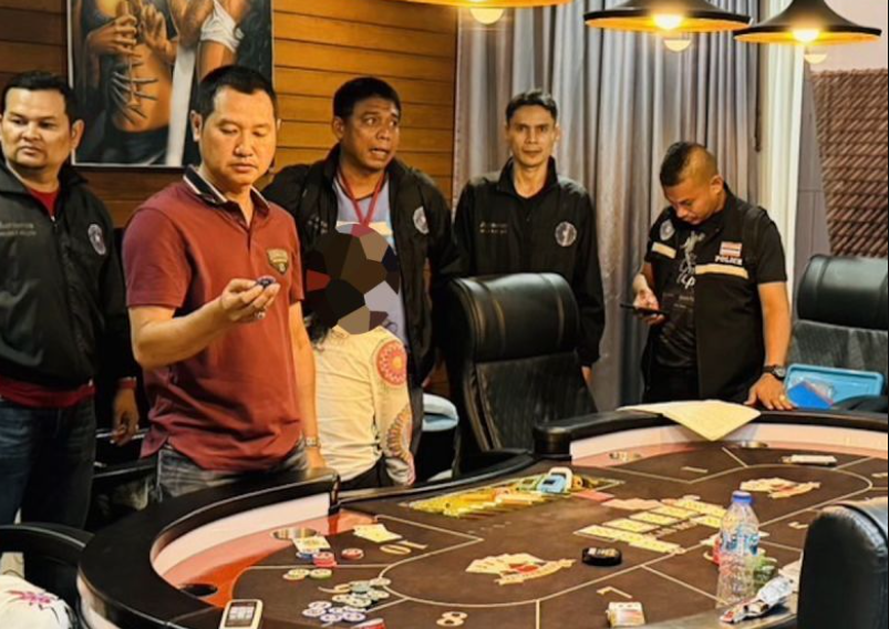 Региональный отдел полиции провел рейд в нелегальном покерном клубе на Пхукете