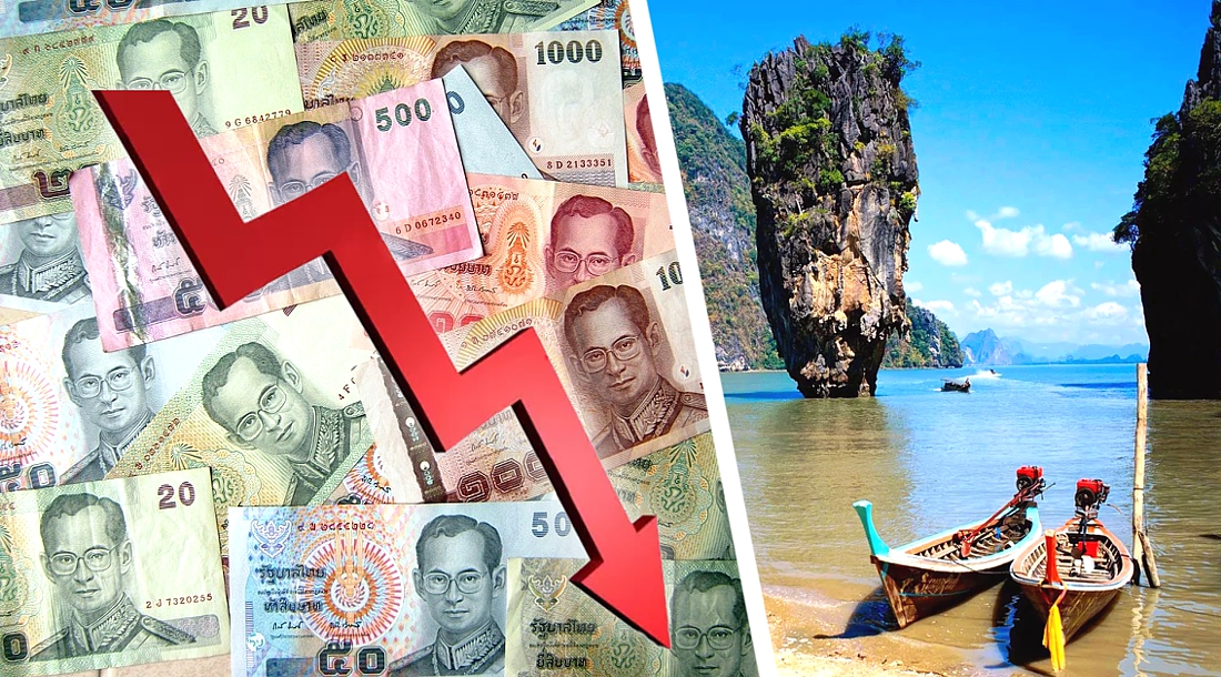 Тайский бат достиг 7-месячного минимума, цены на отели начали падать