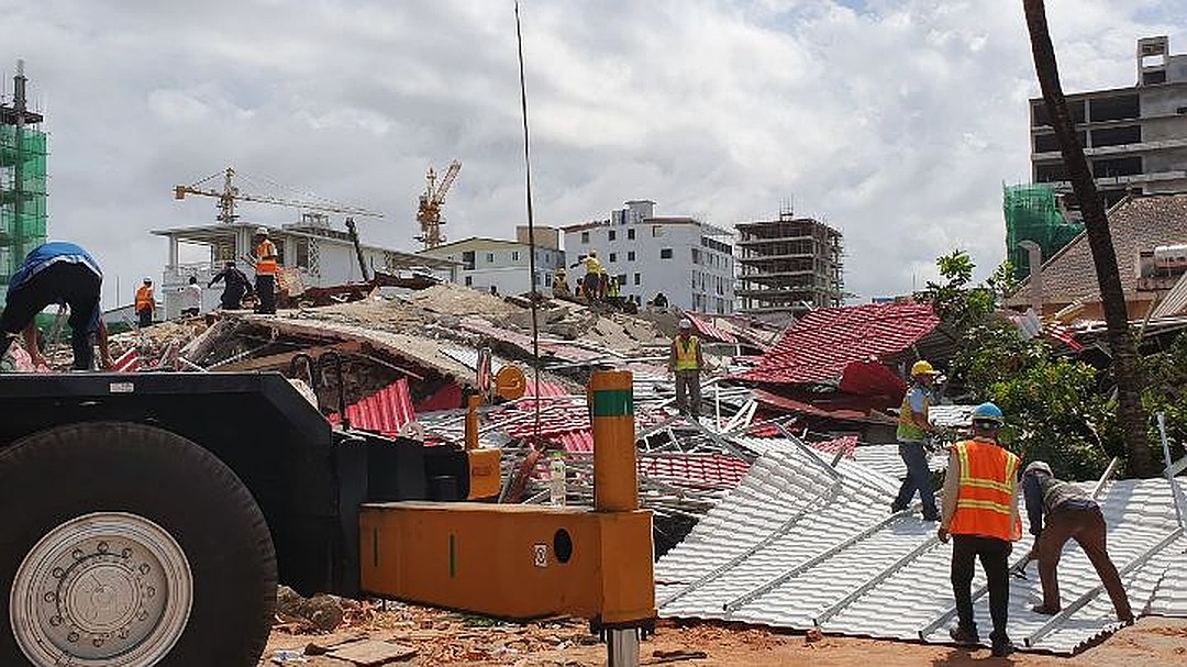 В Камбодже рухнул недостроенный дом: 13 человек погибли, 23 пострадали