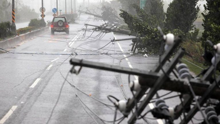 Южный Тай уже под воздействием тайфуна Тембин