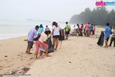 Вывоз мусора, уборка пляж Bang Sak Beach
