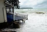 Waves batter Phuket shoreline properties