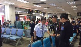 Пассажир Nok Air получил травму головы после того, как в зале вылета терминала внутренних линий аэропорта Пхукета обвалилась секция навесного потолка
