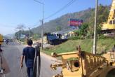 Phuket crane topples, downs power cables on bypass road