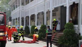 В здании администрации Пхукета Provincial Hall 12 сентября  прошли пожарные учения