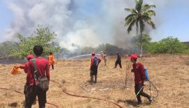 Крупный пожар произошел на территории нацпарка Khao Lampi - Hat Thai Mueang National Park в среду, 27 февраля