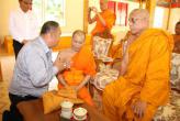 Церемония прощания с монахом