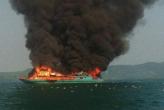 Breaking News: Ship bursts into flames off Phuket