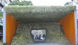 Самый длинный в мире тоннель из цветов создан в честь покойного Короля