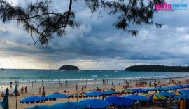 Красочный закат на Ката Ной (Kata Noi Beach) 3 декабря 2017