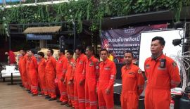 Пожарные учения прошли в ТЦ Central Phuket